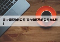 国内做区块链公司[国内做区块链公司怎么样]